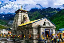 Kedarnath Temple in Rainy season