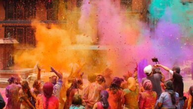 bhaktapur nepal holi HOLI0219 b713df59f115452baa1374efb3e59ff2